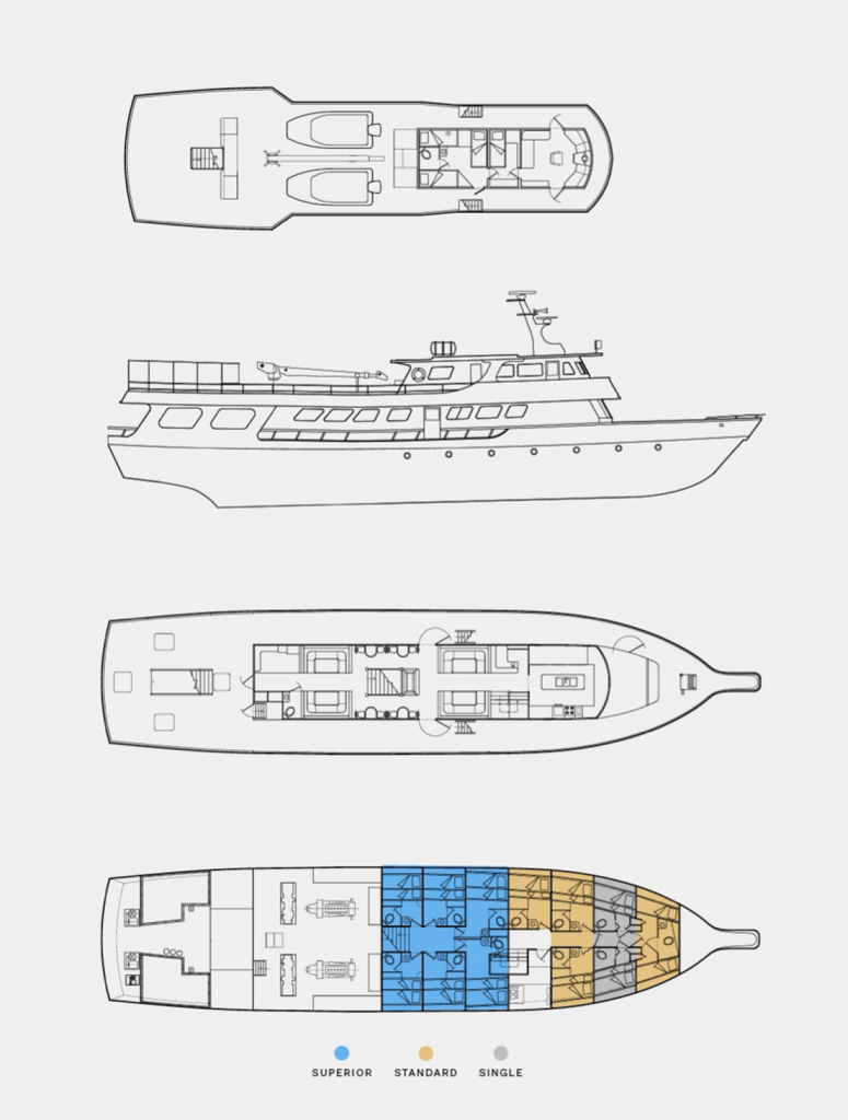 Solmar V Liveaboard Deck Plan